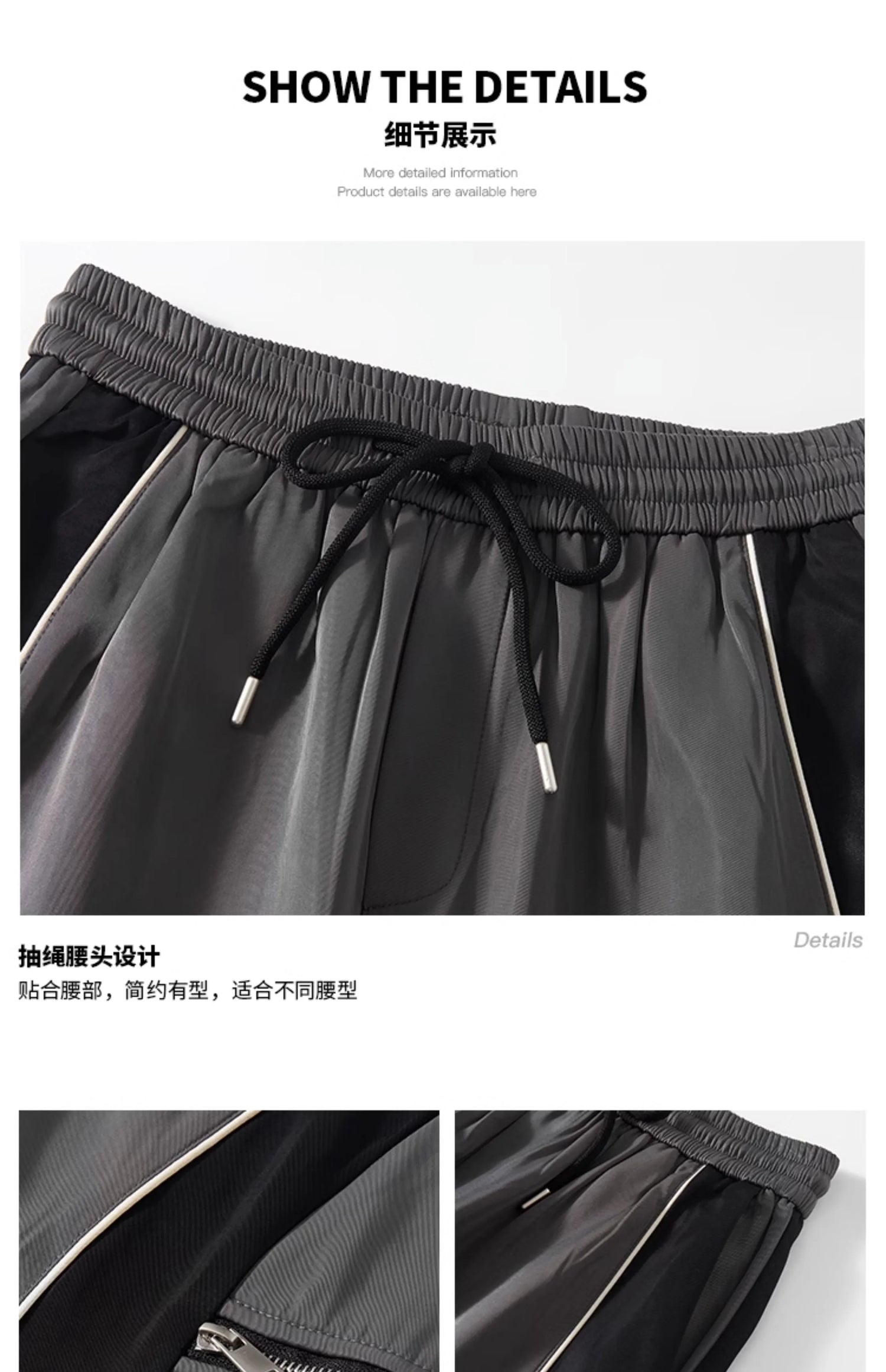 Design Pant  Drawstring Pockets  Chic Punk Pants Baggy Y2K - Eklat Collection