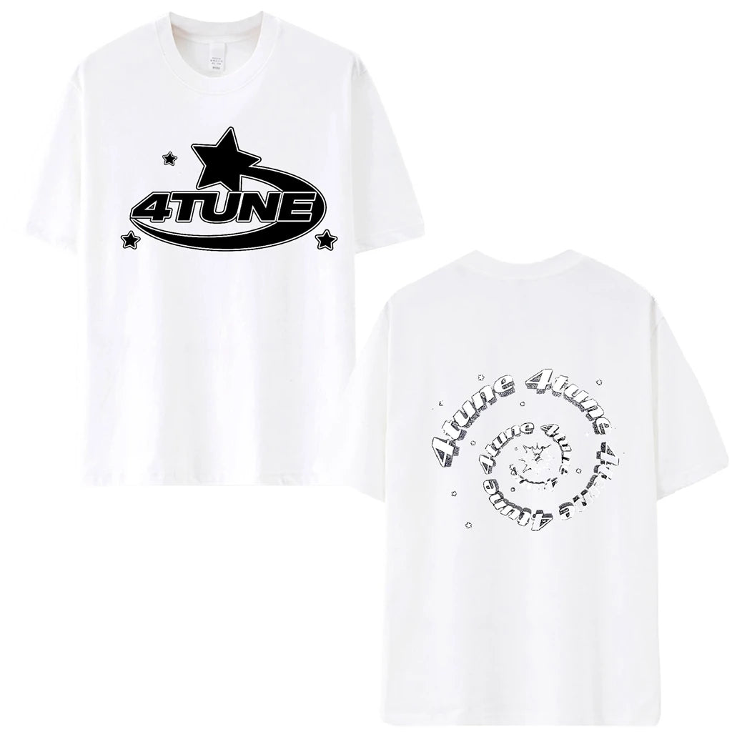 Youth 4tune LETTER Star T-shirt Y2K - Eklat Collection