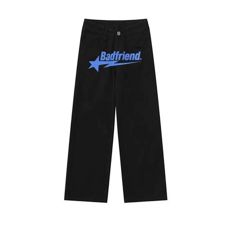 Jeans Badfriend Black Pants Y2K - Eklat Collection