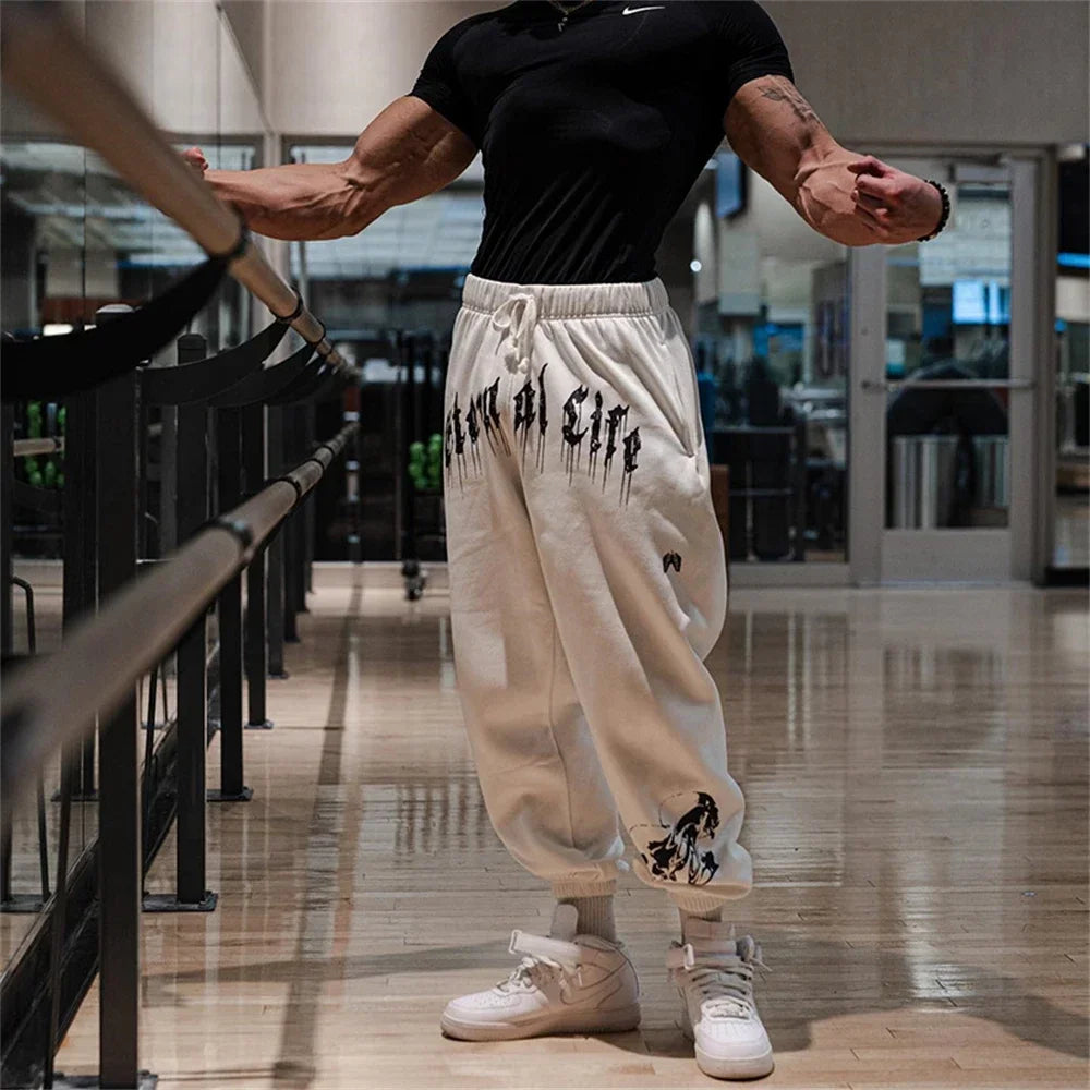 Eternal Life Sweatpants Gym Fitness Sports Pants  Joggers Y2K - Eklat Collection