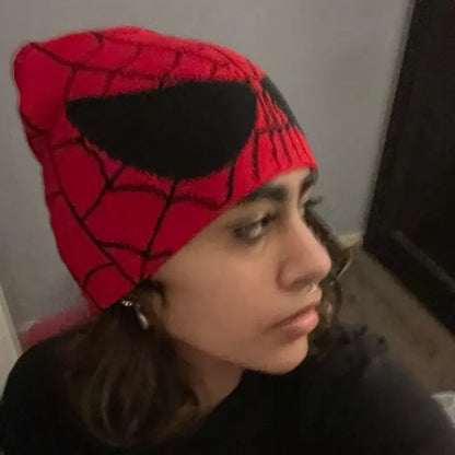 Spider Embroidered Beanies Hat Y2K - Eklat Collection